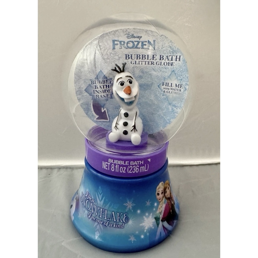 Disney Frozen Olaf Bubble Bath Snow Globe 8oz Kids Bath Toy  NEW